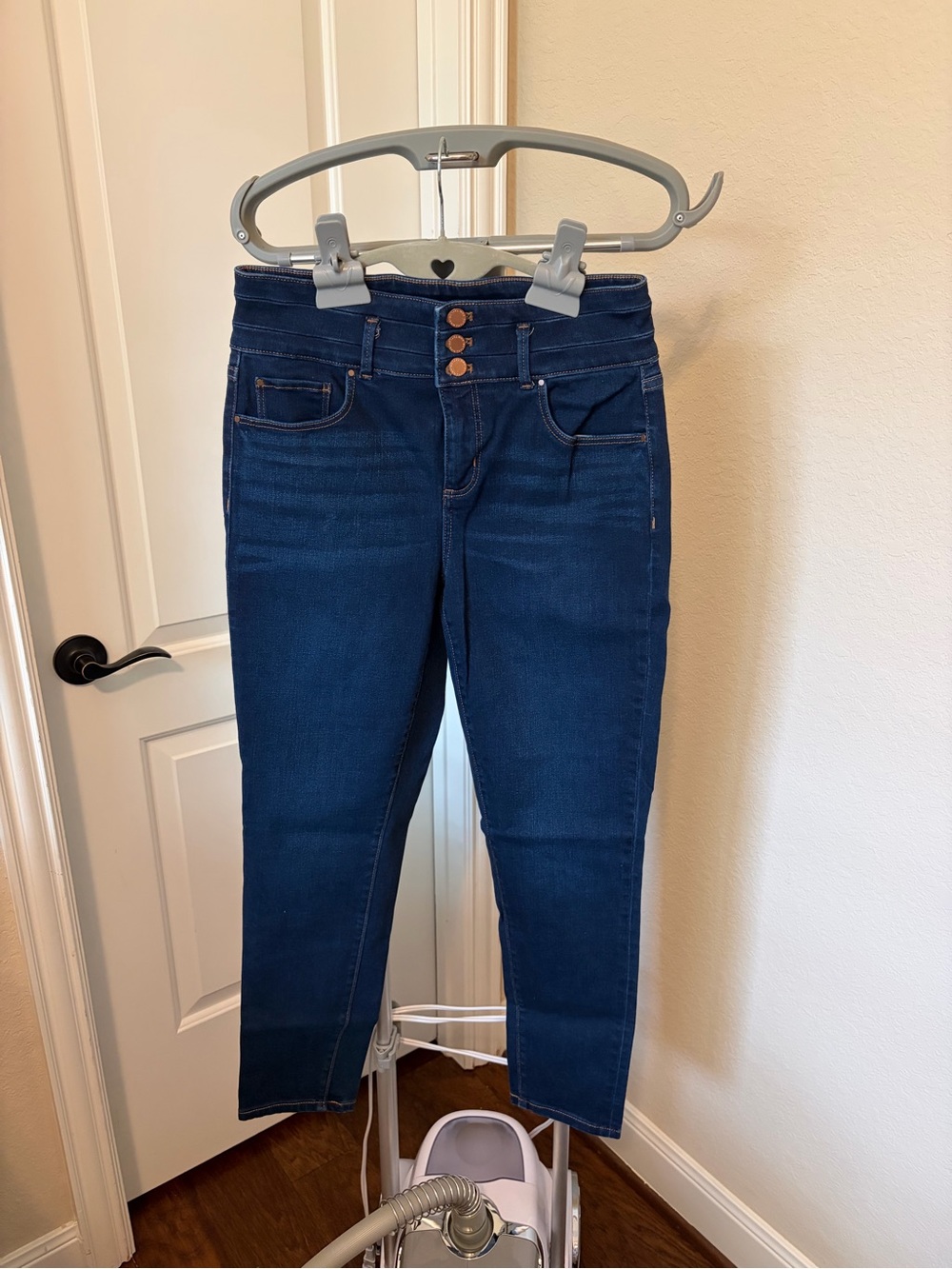 Ann Taylor Deep Indigo Triple-Button Skinny Jeans-  Qty = 2 ($40 each)